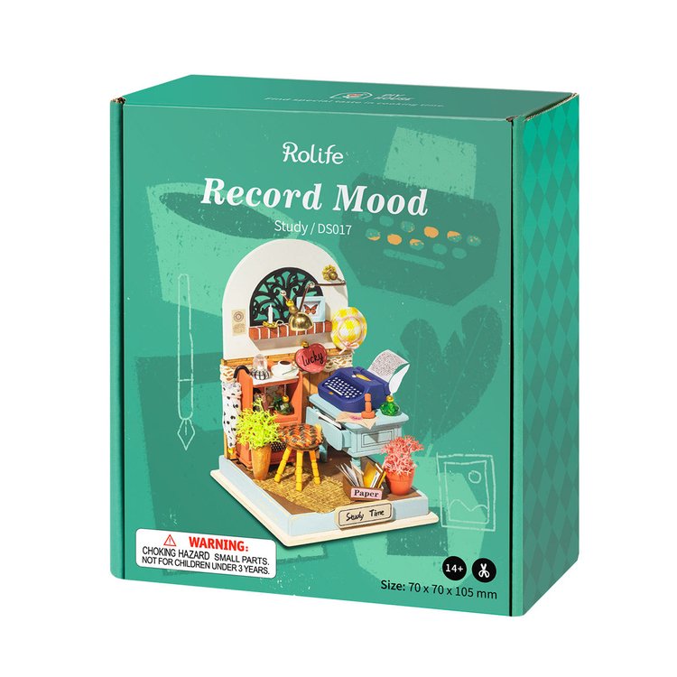 Rolife RECORD MOOD STUDY DIY Miniature House DS017