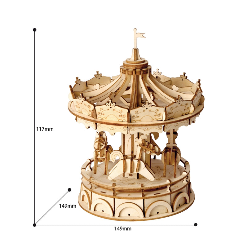 Rolife Merry-Go-Round Carousel 3D Wooden Model TG404