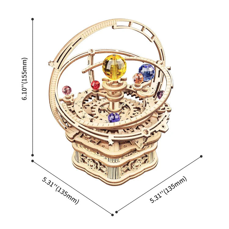 ROKR Starry Night Orrery Mechanical Music Box AMK51