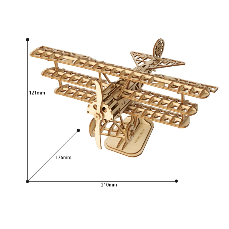 Rolife AIRPLANE DIY Wooden Toys 3D Puzzle TG301