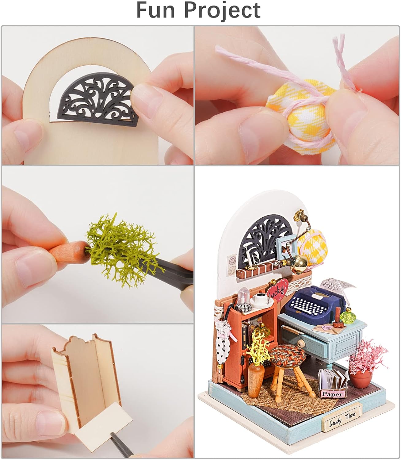 Rolife RECORD MOOD STUDY DIY Miniature House DS017