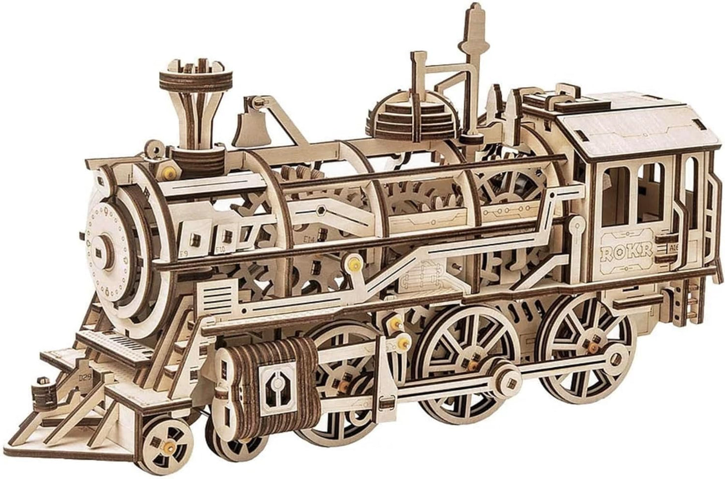 ROKR Locomotive Mechanical Gears 3D Wooden Puzzle LK701