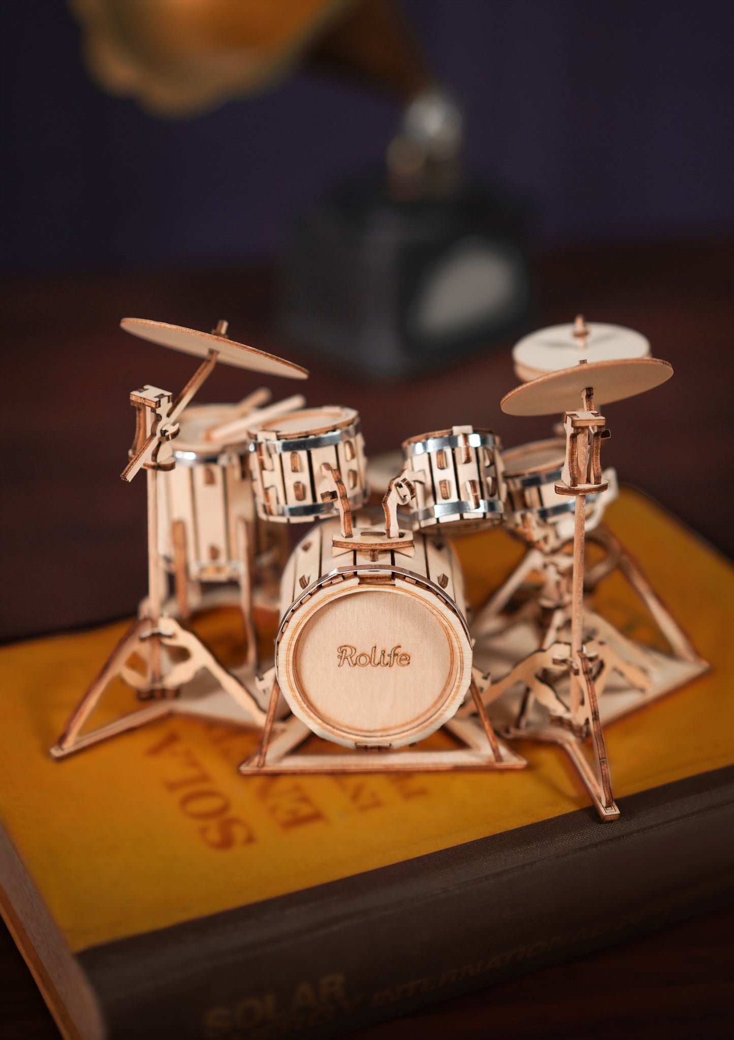 Rolife Drum Kit 3D Wooden Puzzle TG409