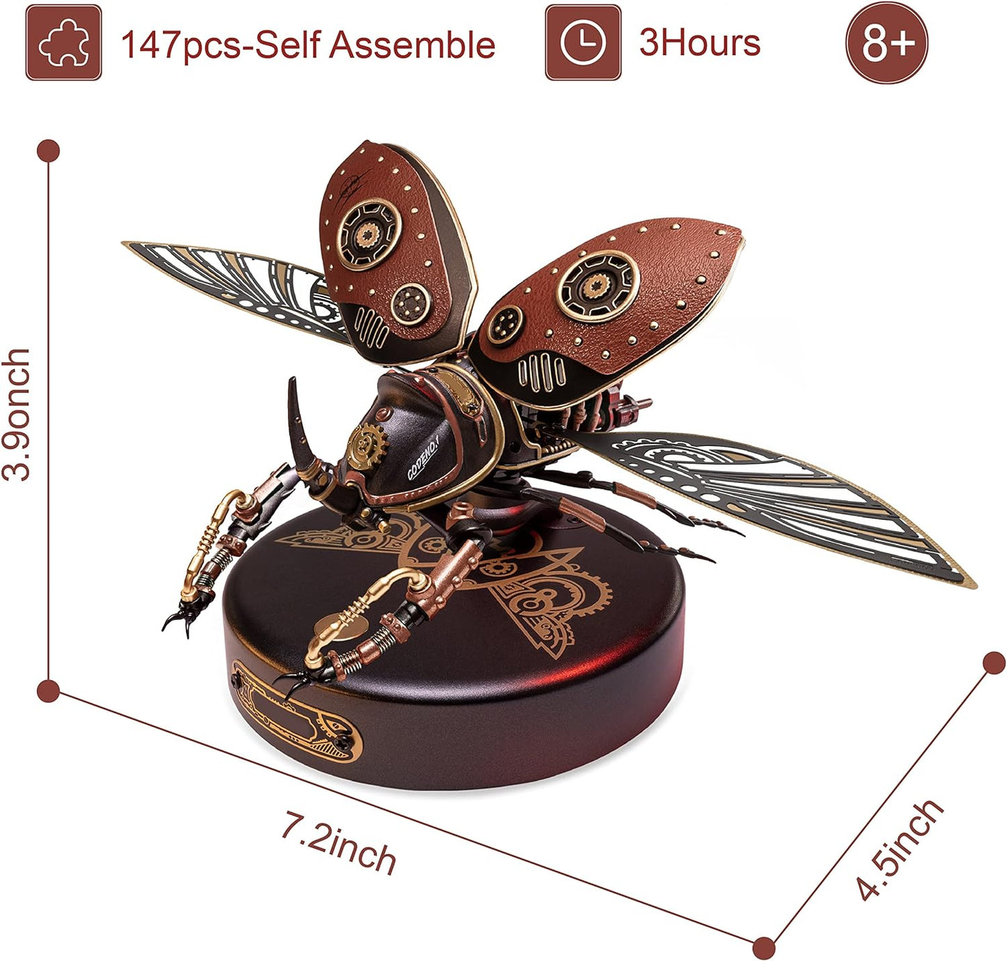 ROKR Rhinoceros Beetle Model DIY 3D Puzzle MI01