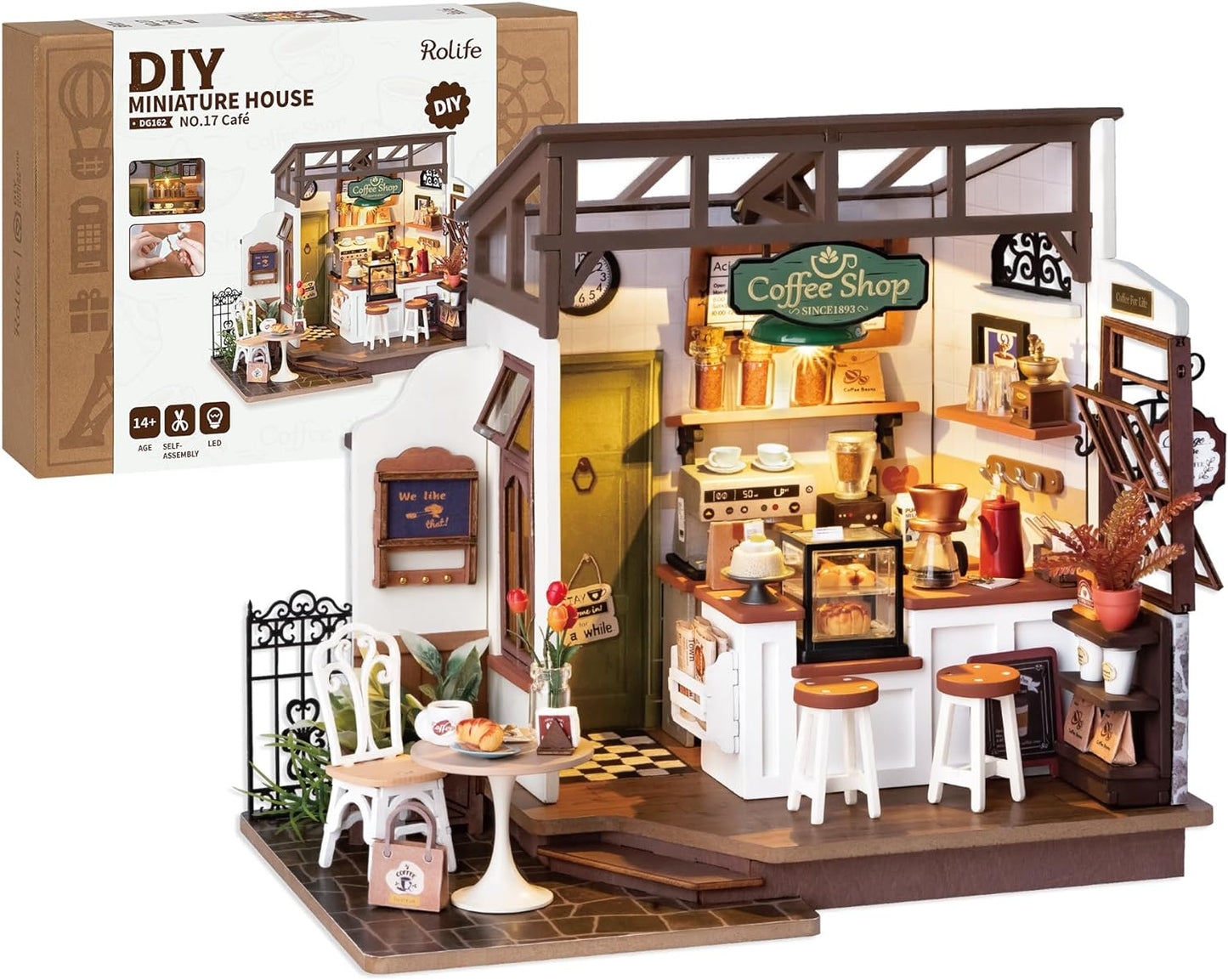 Rolife Flavory Café Miniature House kit DG162