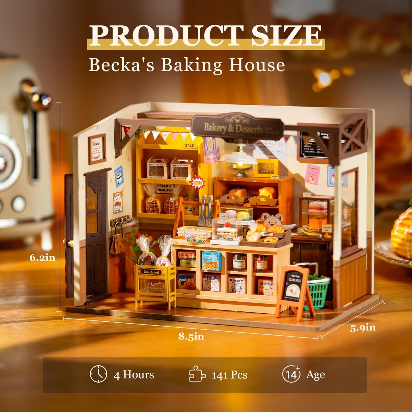 Rolife Becka's Baking House DIY Miniature House Kit DG161