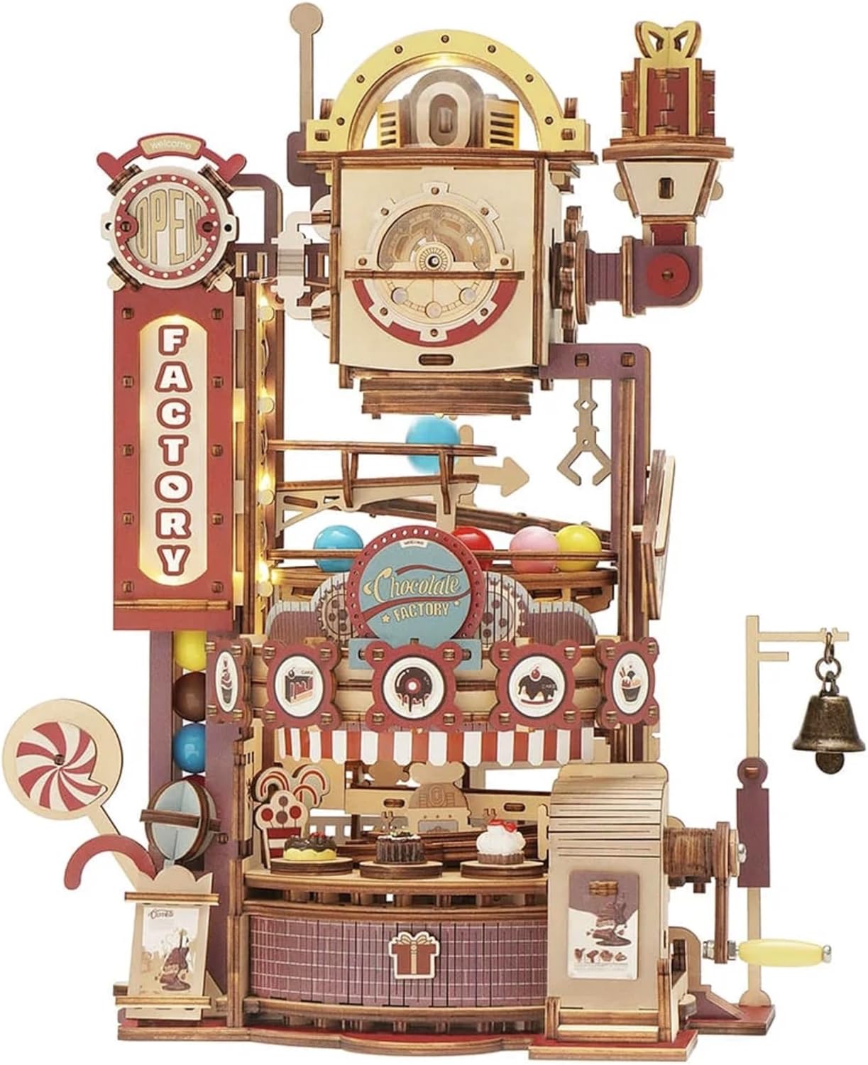 ROKR Chocolate Factory Marble Run 3D Wooden Puzzle LGA02