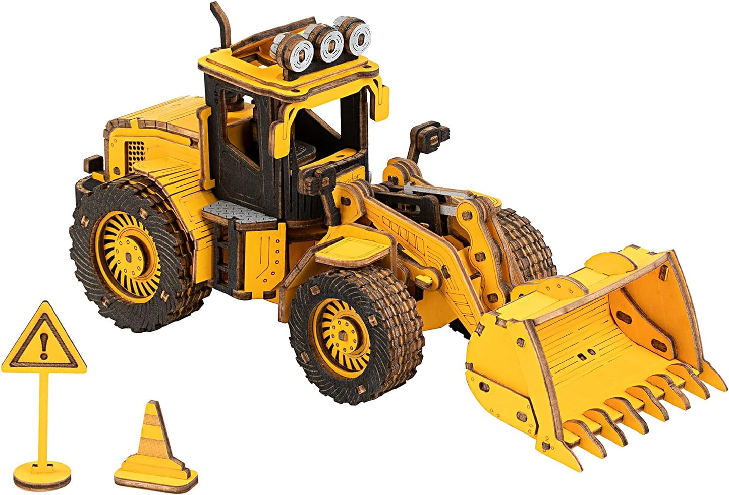 ROKR Bulldozer Engineering Vehicle 3D Wooden Puzzle TG509K