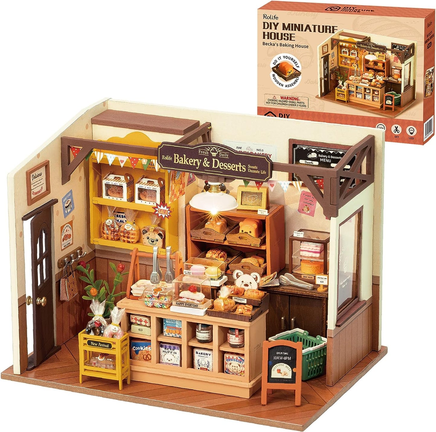 Rolife Becka's Baking House DIY Miniature House Kit DG161