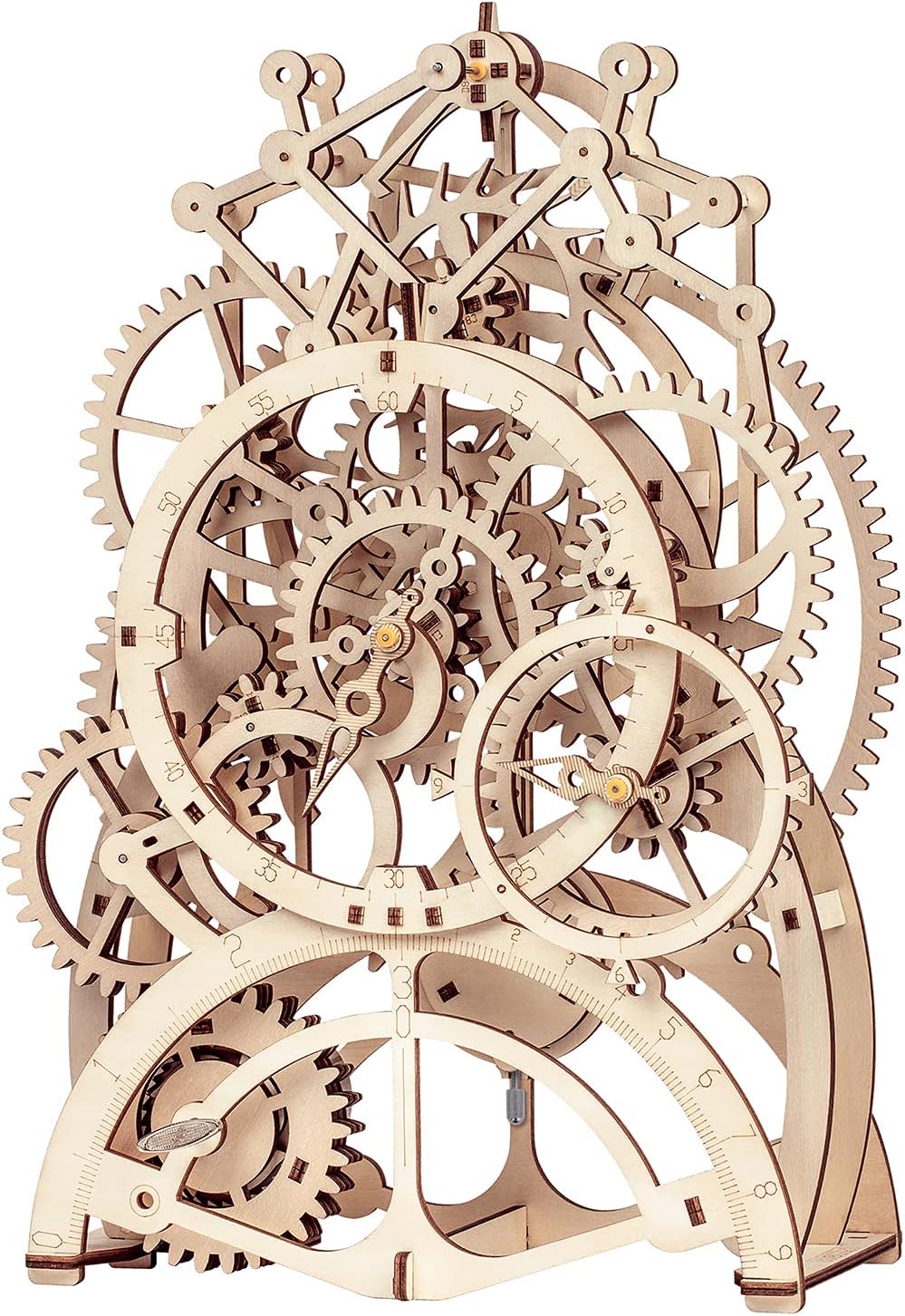 ROKR Pendulum Clock Mechanical Gears 3D Wooden Puzzle LK501