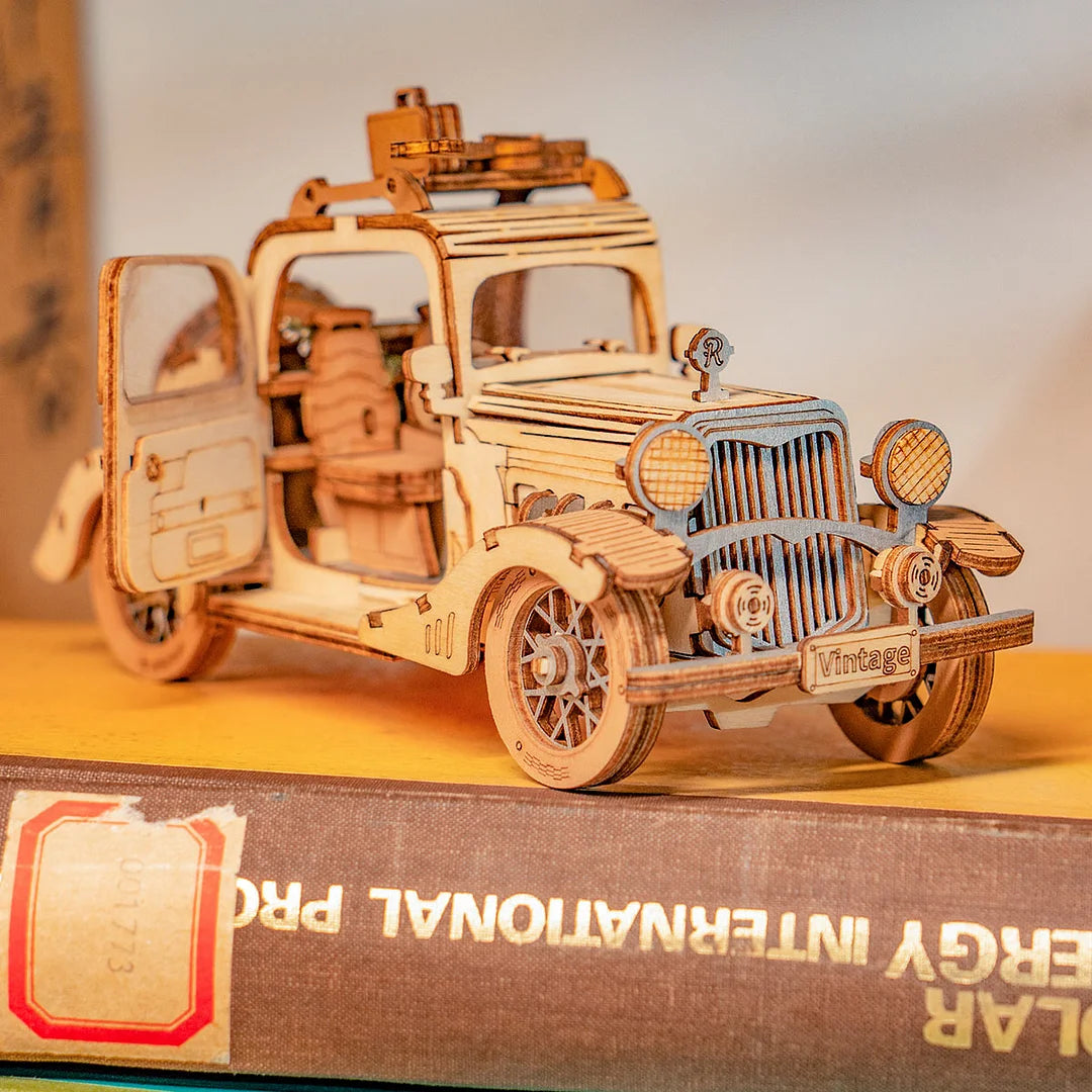 Rolife Vintage Car 3D Wooden Puzzle TG504