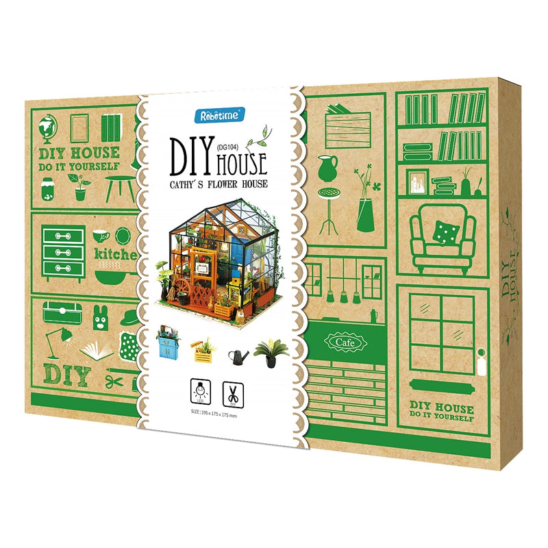 Rolife Cathy's Flower House DIY Miniature House DG104 DI miniature house kits.