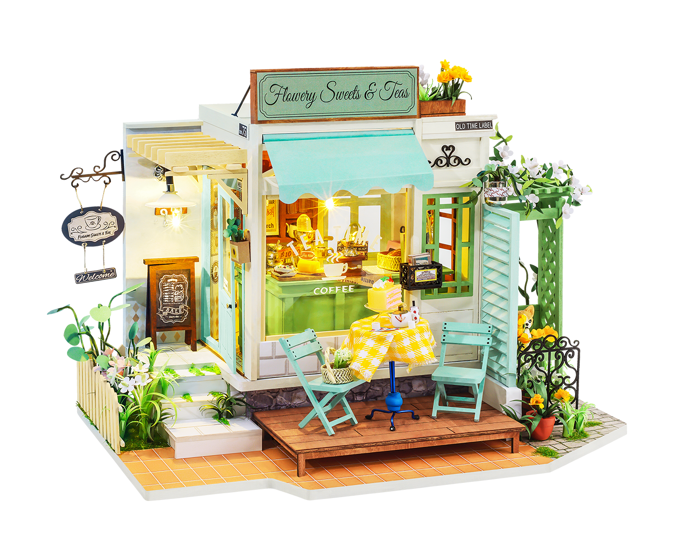 Rolife Light Music Bar DG147 DIY Wooden Dollhouse