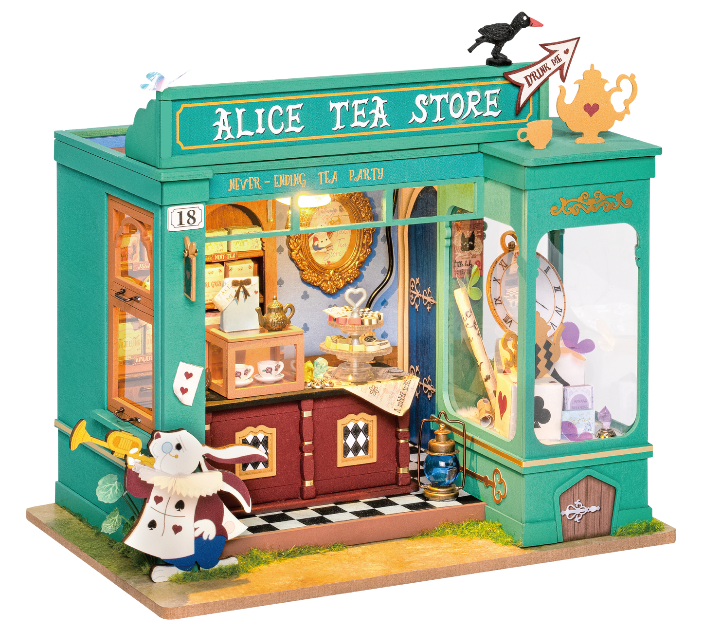 Rolife Alice's Tea Store DIY Miniature House Kit DG156