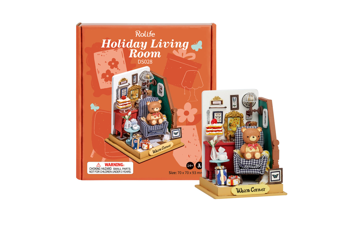 Rolife Holiday Living Room DIY Miniature House DS028