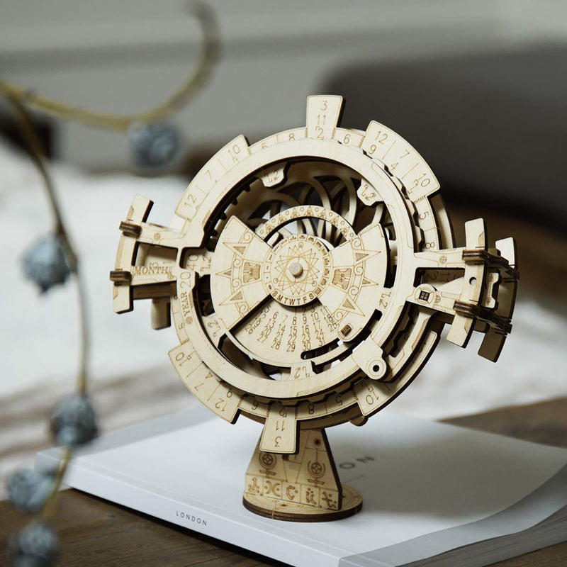 ROKR Perpetual Calendar Mechanical Gears 3D Wooden Puzzle LK201