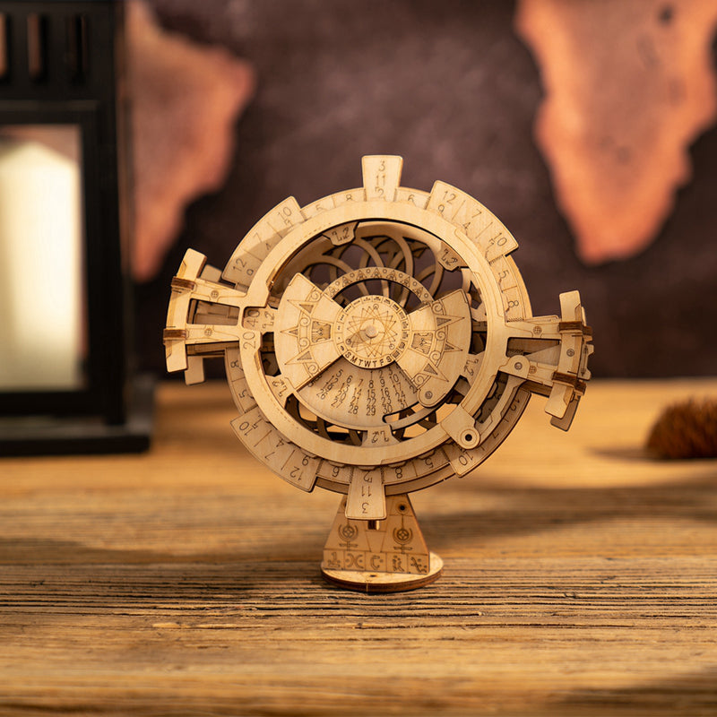 ROKR Perpetual Calendar Mechanical Gears 3D Wooden Puzzle LK201