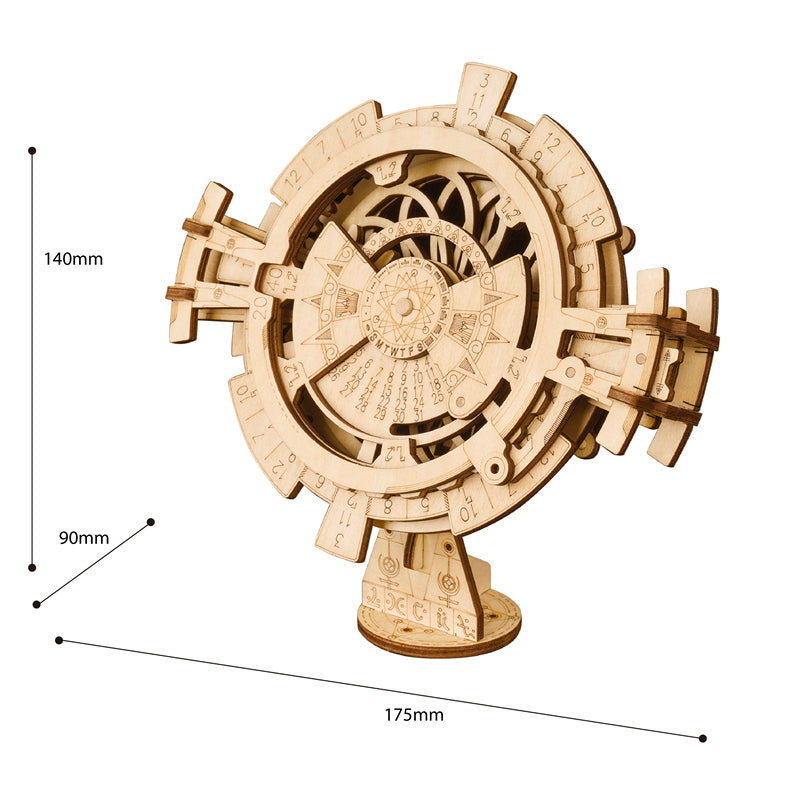 ROKR Perpetual Calendar Mechanical Gears 3D Wooden Puzzle LK201