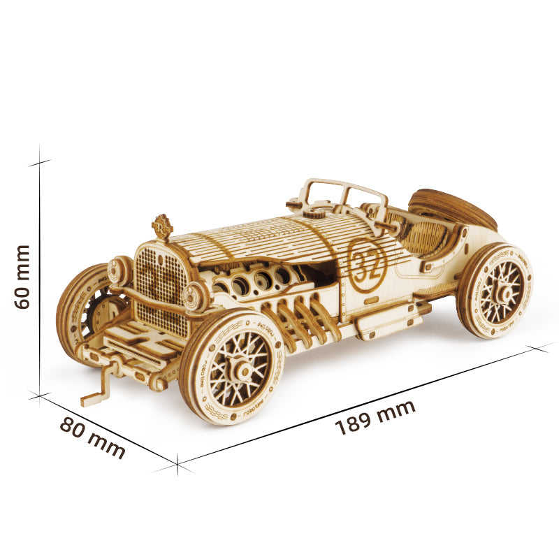 ROKR Grand Prix Car Scale Model 3D Wooden Puzzle MC401