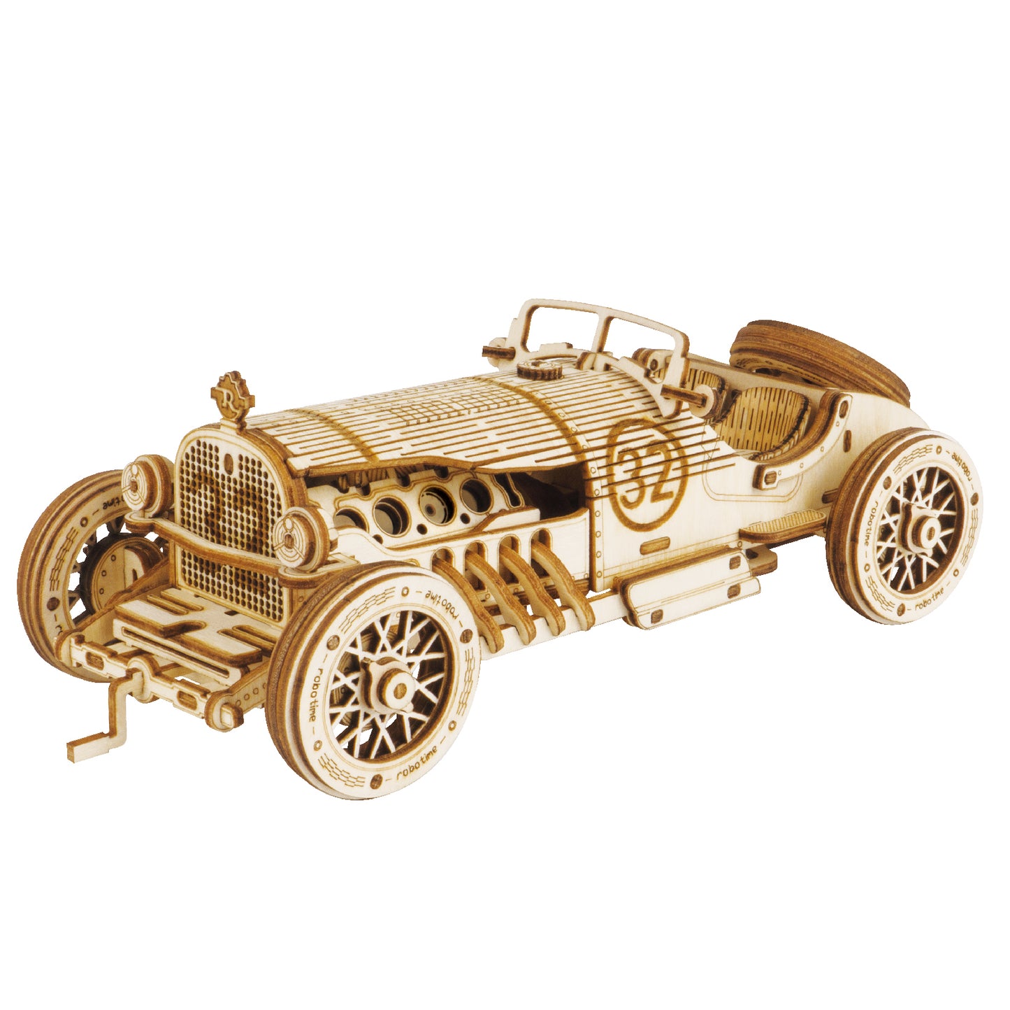 ROKR Grand Prix Car Scale Model 3D Wooden Puzzle MC401