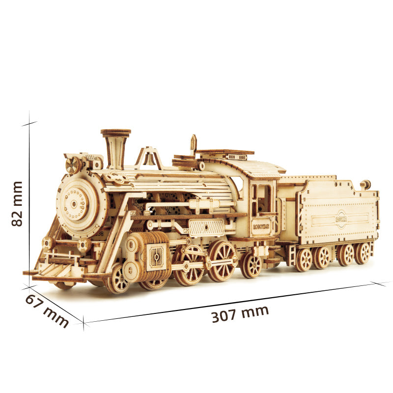 ROKR Prime Steam Express Train 3D Wooden Puzzle MC501