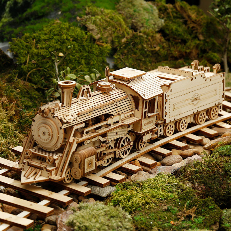 ROKR Prime Steam Express Train 3D Wooden Puzzle MC501