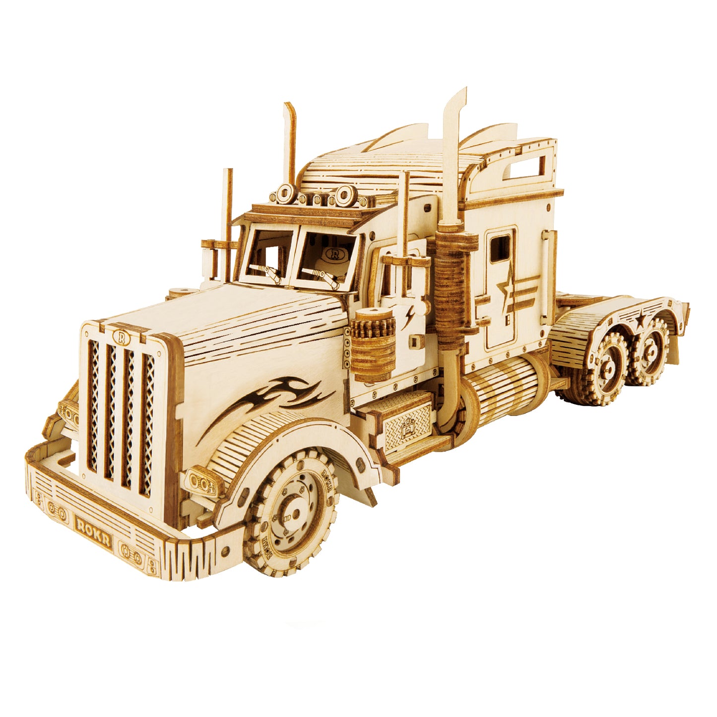 ROKR Heavy Truck Scale Model 3D Wooden Puzzle MC502