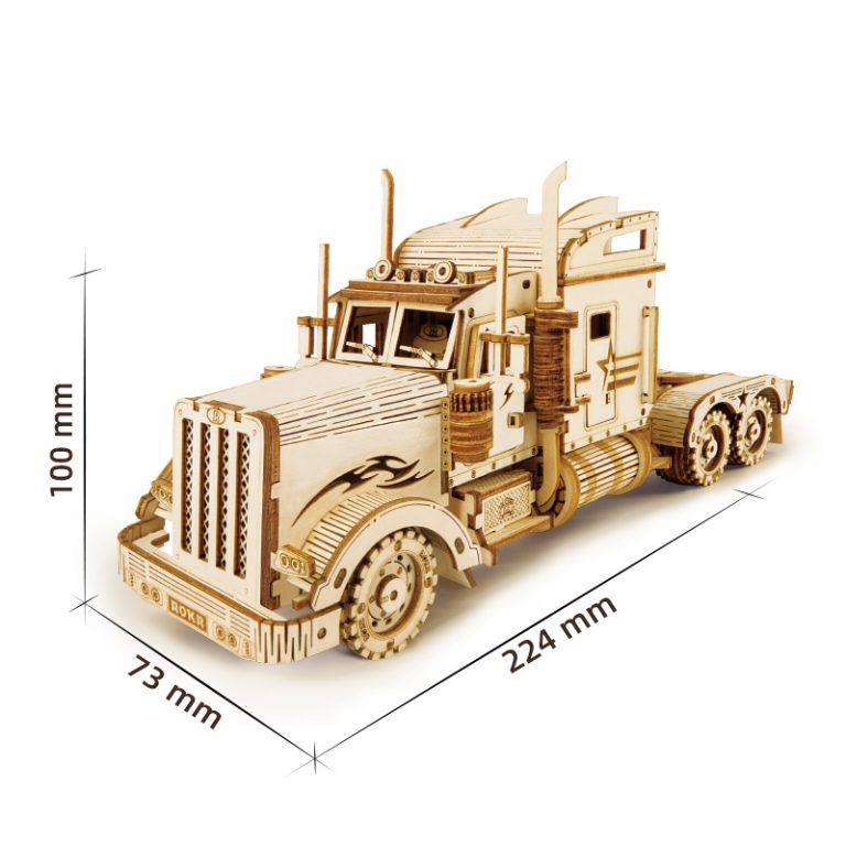 ROKR Heavy Truck Scale Model 3D Wooden Puzzle MC502