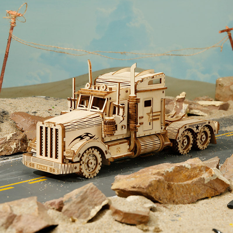 ROKR Heavy Truck Scale Model 3D Wooden Puzzle MC502