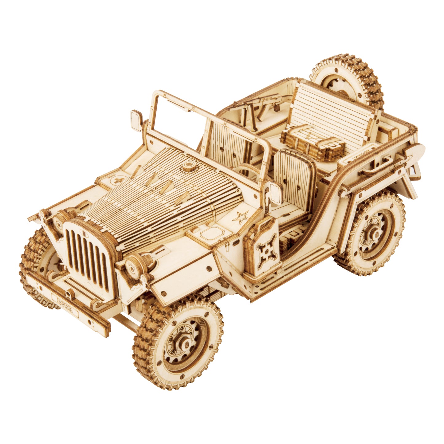 ROKR Army Jeep Scale Model 3D Wooden Puzzle MC701