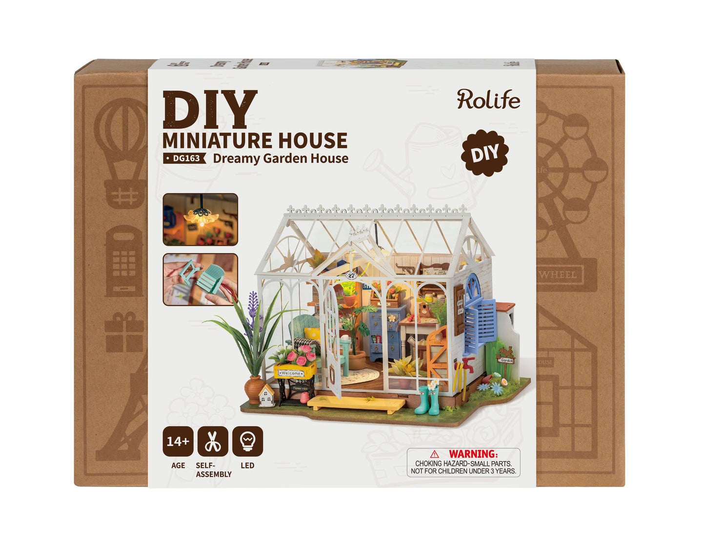 Rolife Dreamy Garden House DIY Miniature House Kit DG163