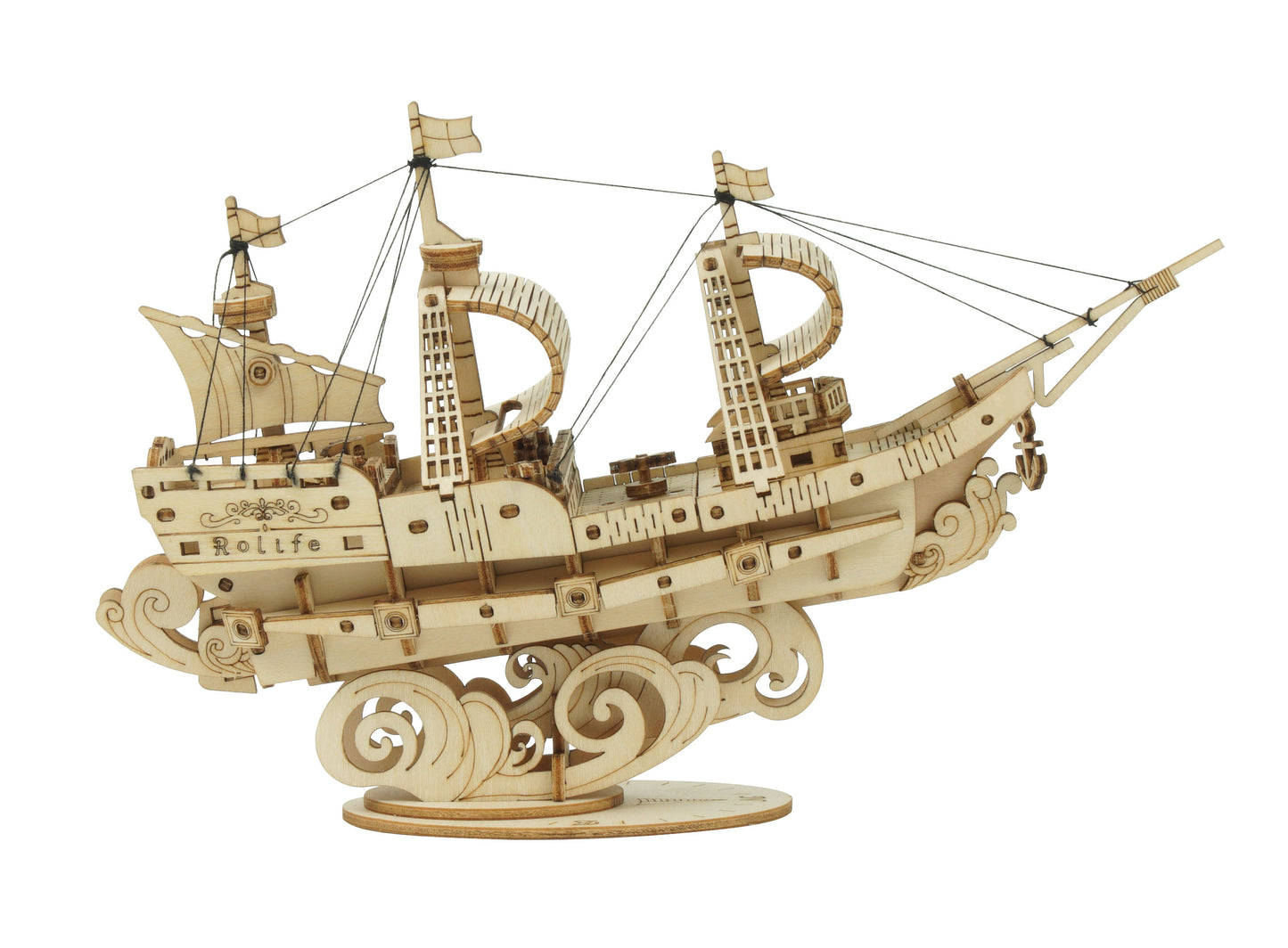 Rolife Sailing Ship 3D Wooden Puzzle TG305