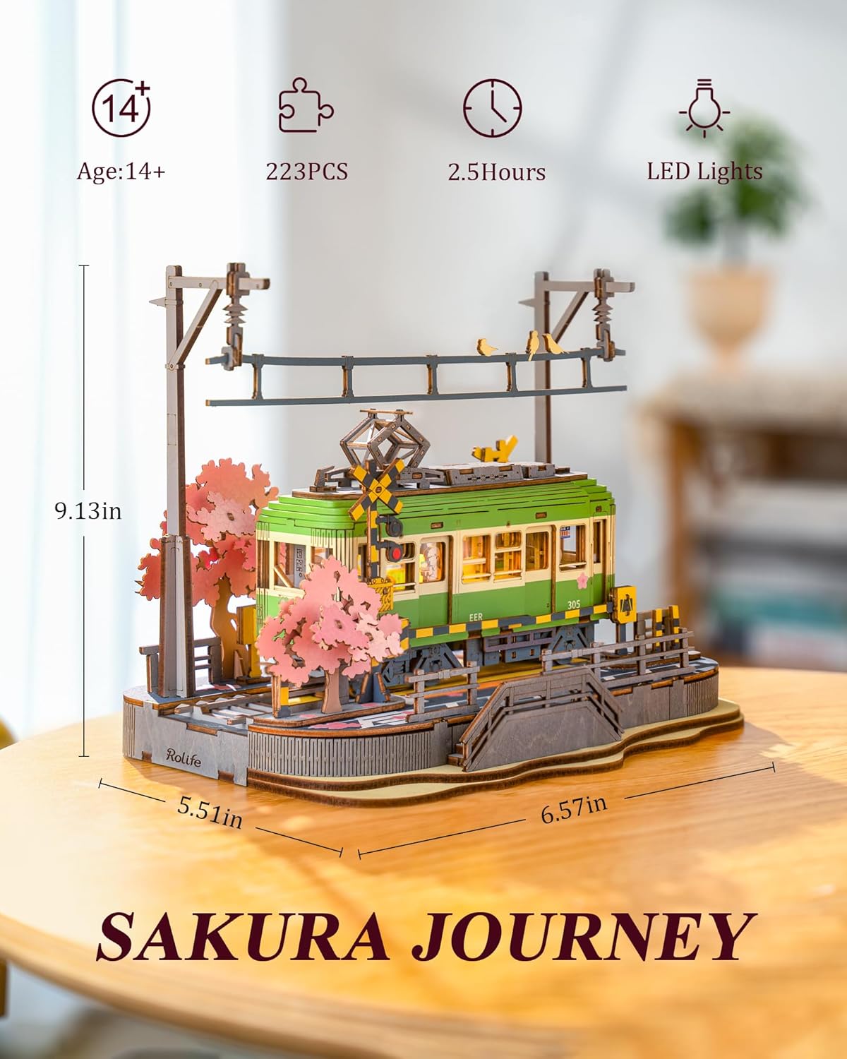 Rolife Sakura Journey 3D Wooden Puzzle TGS02