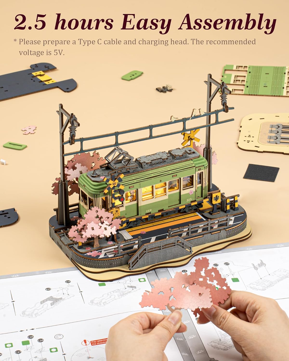 Rolife Sakura Journey 3D Wooden Puzzle TGS02