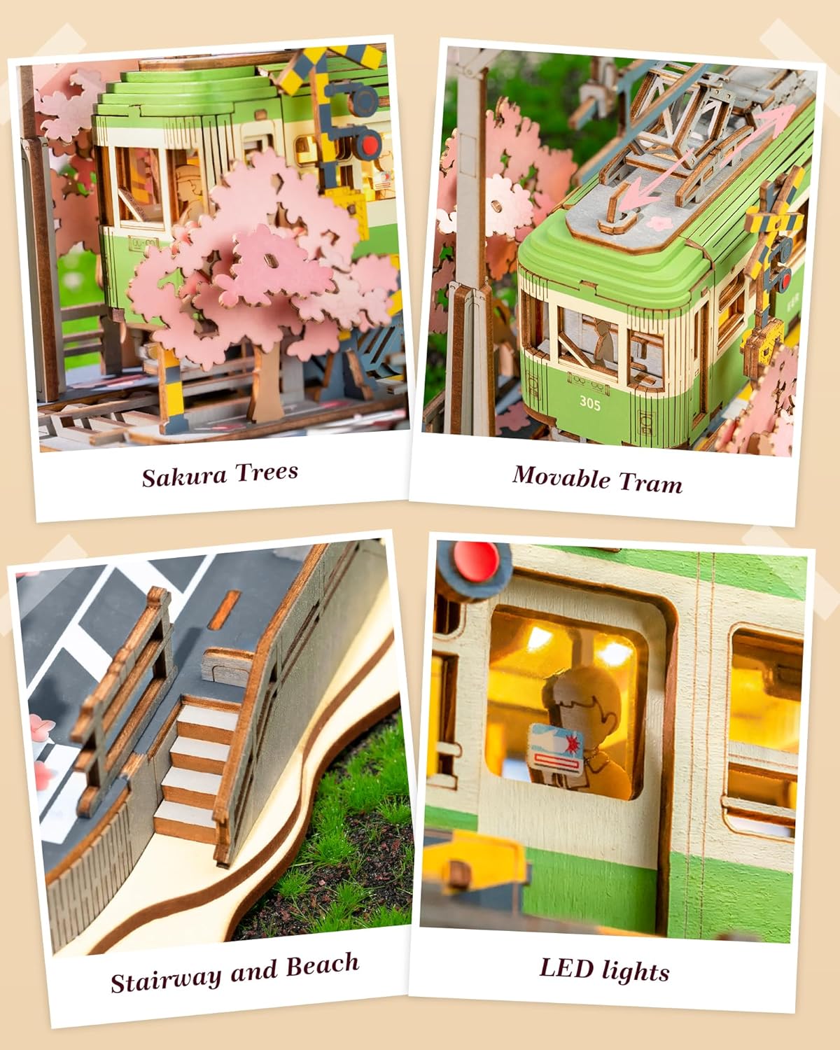 Rolife Sakura Journey 3D Wooden Puzzle TGS02