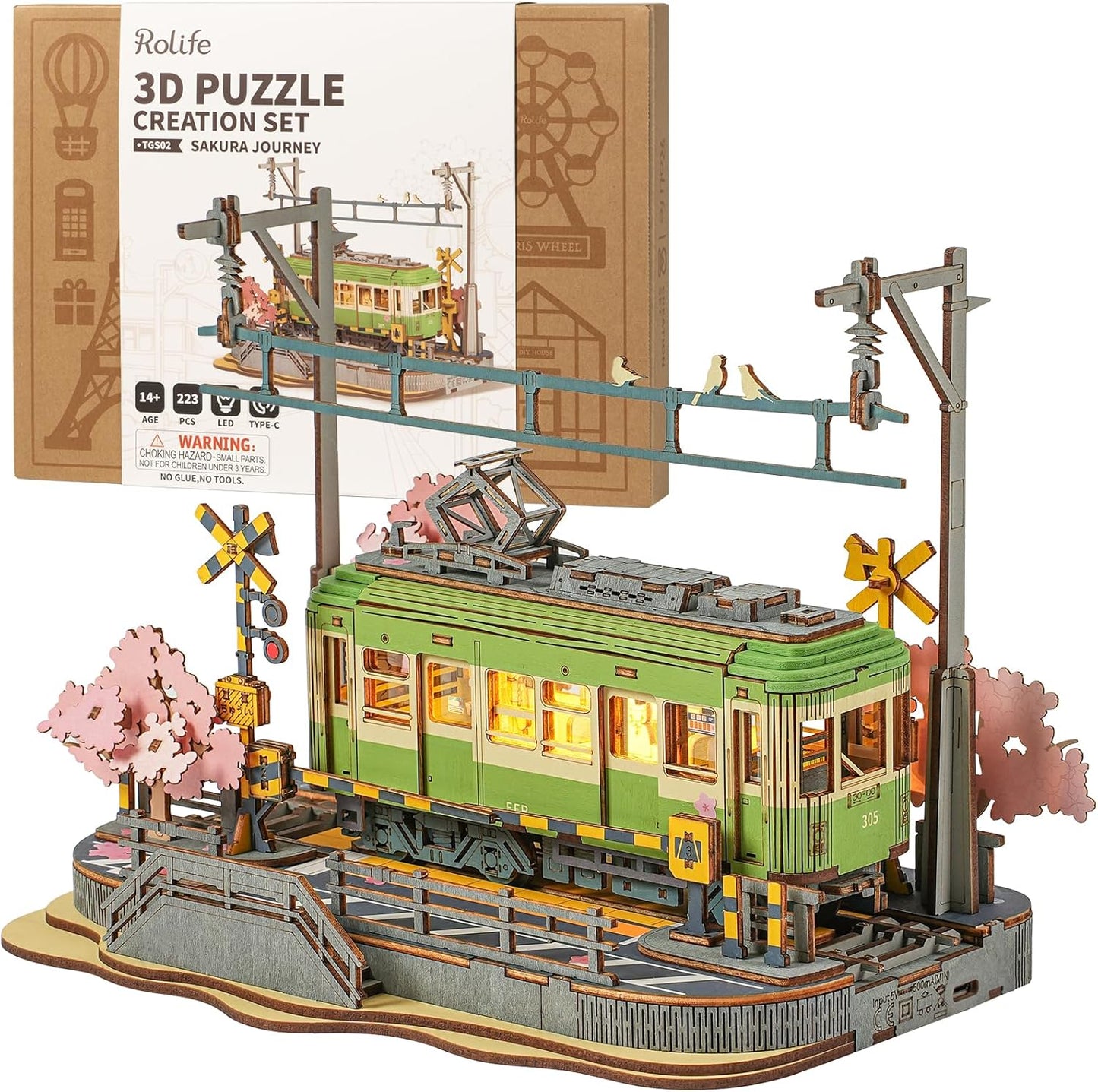 Rolife Sakura Journey 3D Wooden Puzzle TGS02