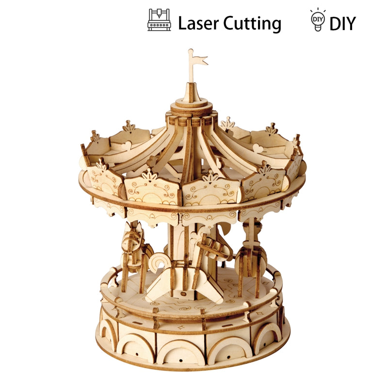 Rolife Merry-Go-Round Carousel 3D Wooden Model TG404