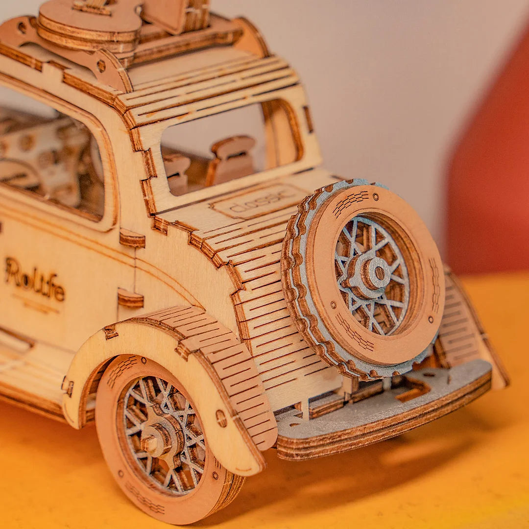 Rolife Vintage Car 3D Wooden Puzzle TG504