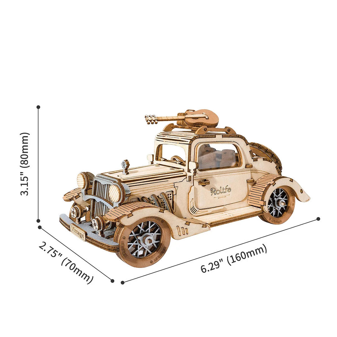 Rolife Vintage Car 3D Wooden Puzzle TG504